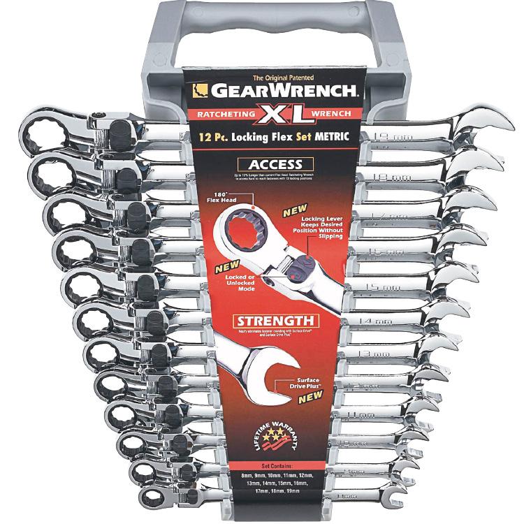 XL Flex Combination Ratcheting Wrench Sets